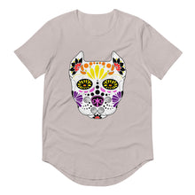 Load image into Gallery viewer, Sugar Skull Men's Curved Hem T-Shirt