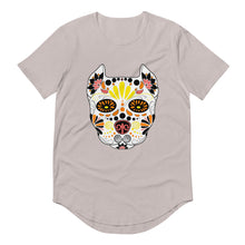 Load image into Gallery viewer, Sugar Skull Men's Curved Hem T-Shirt