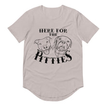 Load image into Gallery viewer, Here For The Pitties Men's Curved Hem T-Shirt