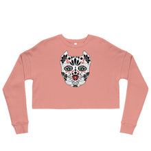 Load image into Gallery viewer, Sugar Skull Crop Sweatshirt