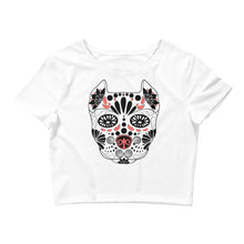 Load image into Gallery viewer, Sugar Skull Women’s Crop Tee