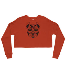 Load image into Gallery viewer, Sugar Skull Crop Sweatshirt