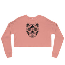 Load image into Gallery viewer, Sugar Skull Crop Sweatshirt