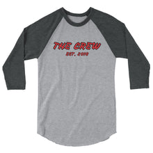Load image into Gallery viewer, The Crew 3/4 sleeve raglan shirt