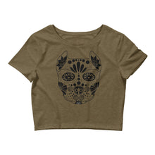 Load image into Gallery viewer, Sugar Skull Women’s Crop Tee