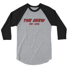 Load image into Gallery viewer, The Crew 3/4 sleeve raglan shirt