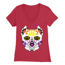 Load image into Gallery viewer, Sugar Skull Womens V-Neck