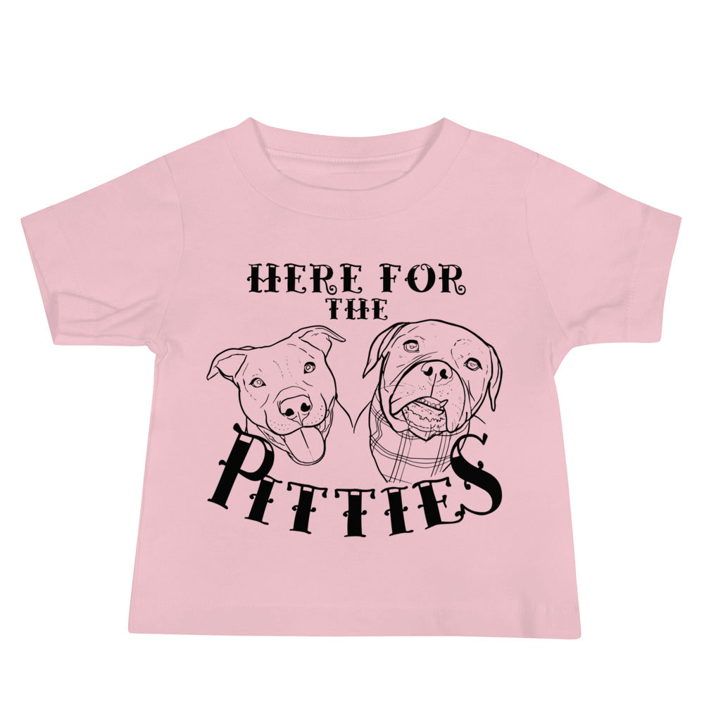 Here For The Pitties Baby Jersey Short Sleeve Tee