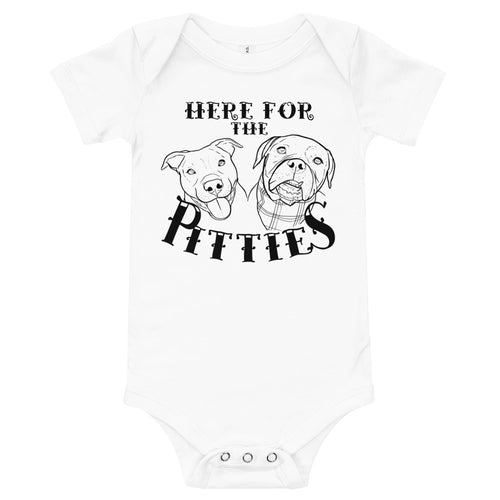 Here For The Pitties Baby Bodysuit
