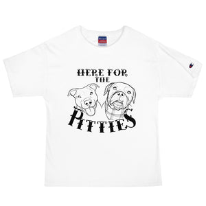 Here For The Pitties Men's Champion T-Shirt