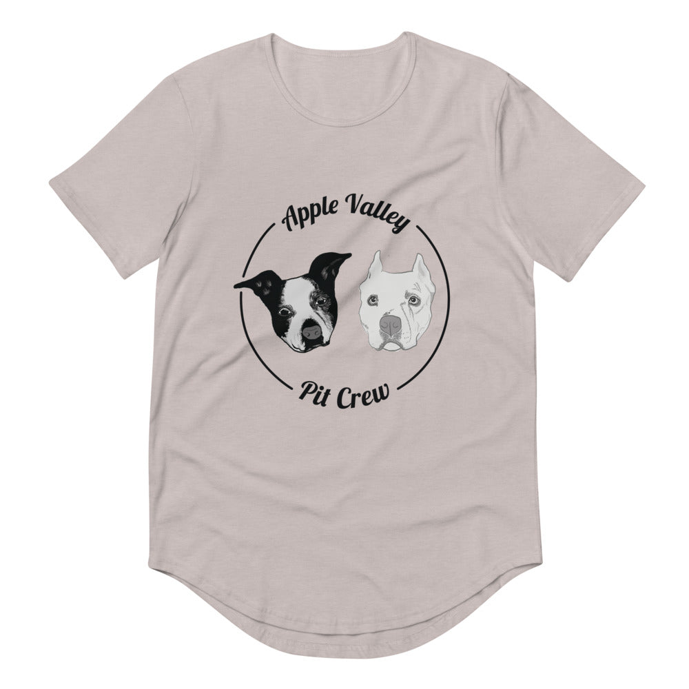 AVPC Logo Men's Curved Hem T-Shirt