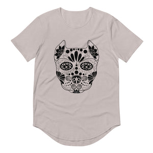 Sugar Skull Men's Curved Hem T-Shirt