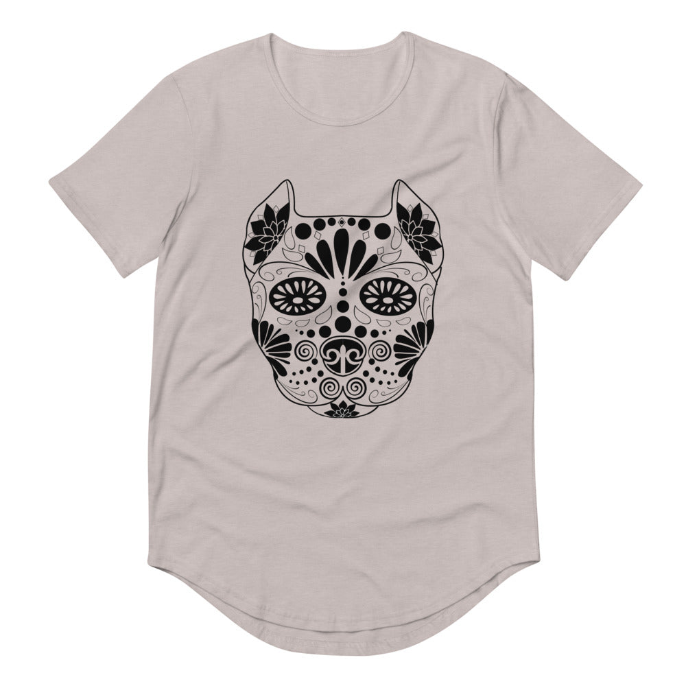 Sugar Skull Men's Curved Hem T-Shirt