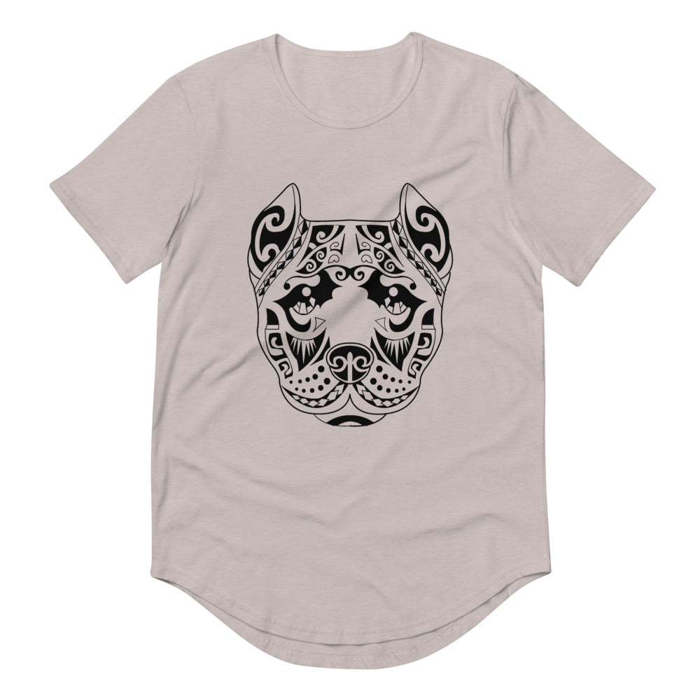 Poly Pit Men's Curved Hem T-Shirt