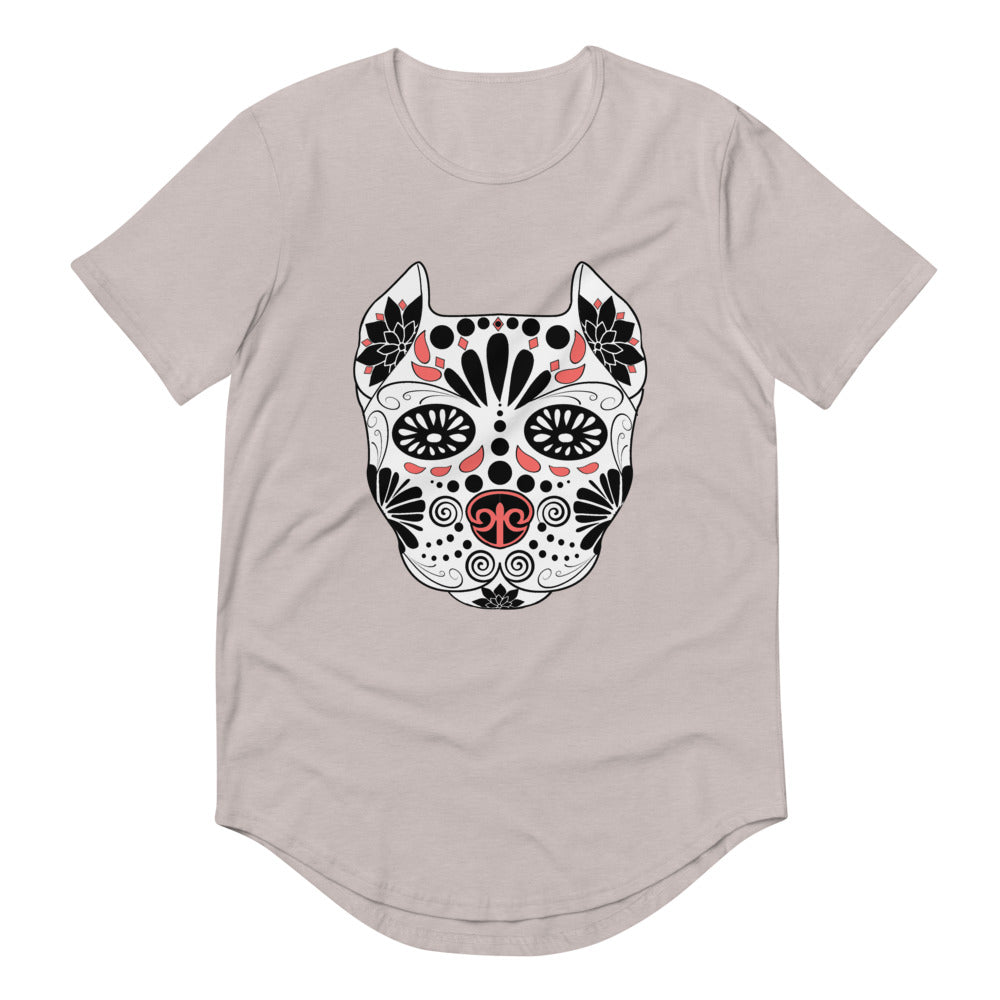 Sugar Skull Men's Curved Hem T-Shirt