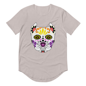 Sugar Skull Men's Curved Hem T-Shirt