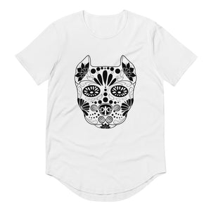 Sugar Skull Men's Curved Hem T-Shirt