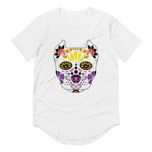 Load image into Gallery viewer, Sugar Skull Men&#39;s Curved Hem T-Shirt