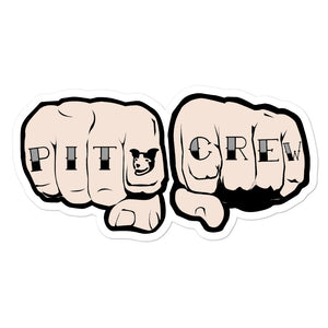 Pit Crew Bubble-free stickers