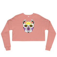 Load image into Gallery viewer, Sugar Skull Crop Sweatshirt