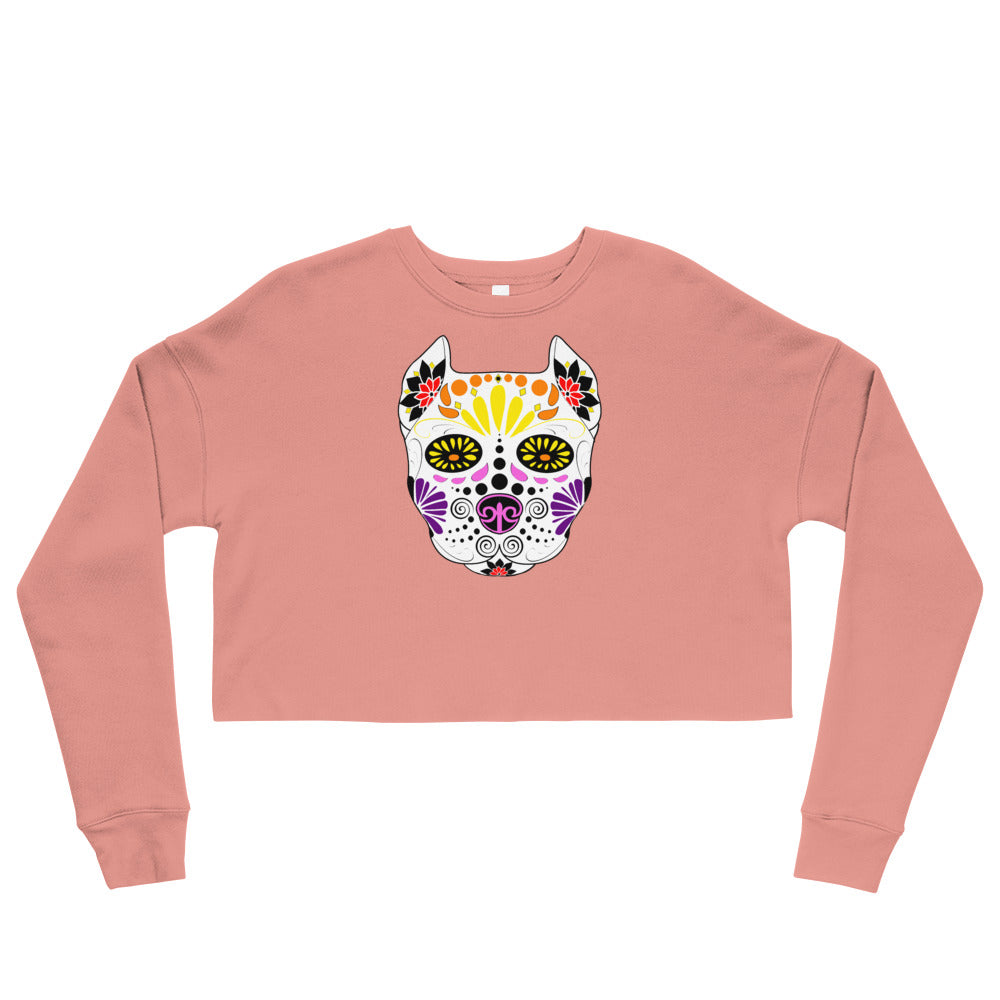 Sugar Skull Crop Sweatshirt