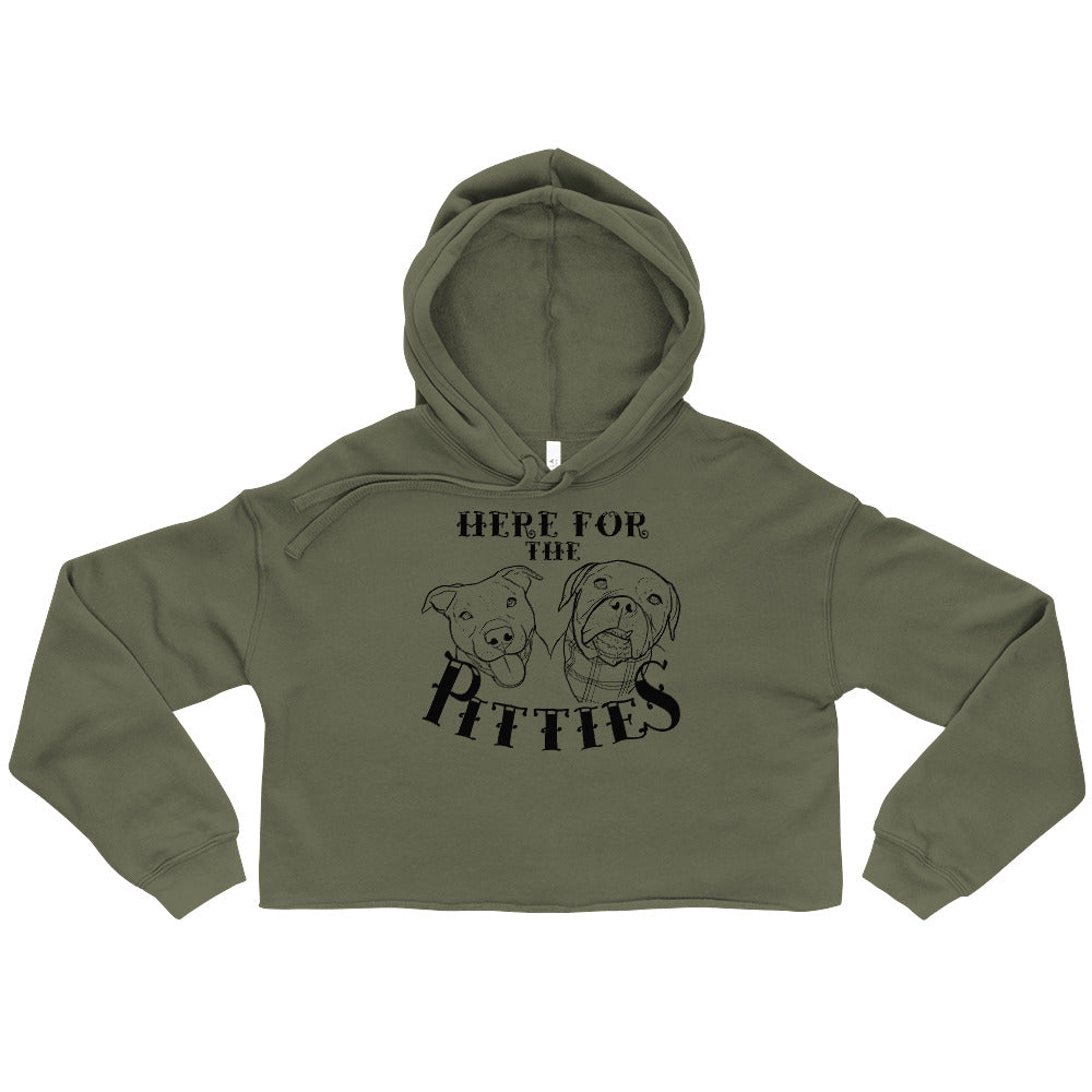 Here For The Pitties Crop Hoodie