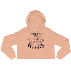 Here For The Pitties Crop Hoodie