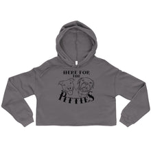 Load image into Gallery viewer, Here For The Pitties Crop Hoodie