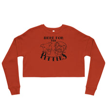 Load image into Gallery viewer, Here For The Pitties Crop Sweatshirt