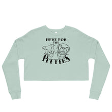 Load image into Gallery viewer, Here For The Pitties Crop Sweatshirt