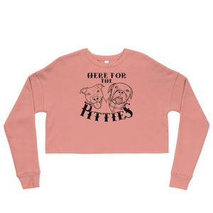 Here For The Pitties Crop Sweatshirt