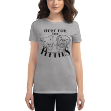 Load image into Gallery viewer, Here For The Pitties Women&#39;s Short Sleeve t-shirt