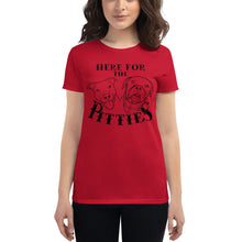 Load image into Gallery viewer, Here For The Pitties Women&#39;s Short Sleeve t-shirt