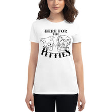 Load image into Gallery viewer, Here For The Pitties Women&#39;s Short Sleeve t-shirt