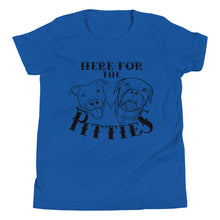 Load image into Gallery viewer, Here For The Pitties Youth Short Sleeve T-Shirt